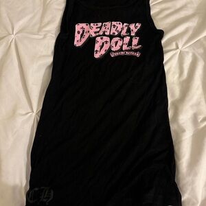 Deadly Doll black and pink chrome hearts  dress size small but tailored to xs